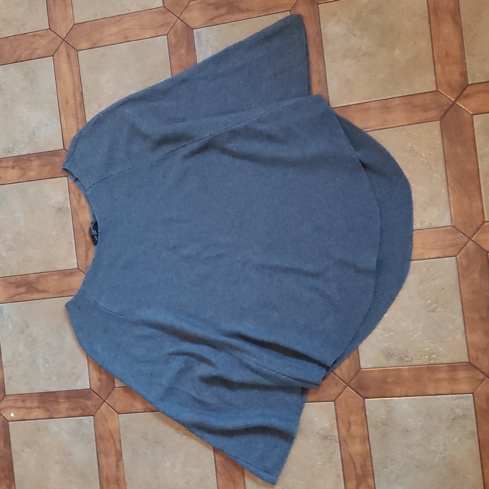 The Limited dark gray cape / poncho sweater